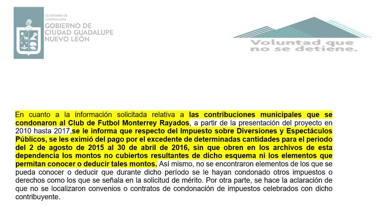 ¿Tigres y Rayados han pagado todos sus impuestos? 2 Se eximió del pago de impuestos municipales a Rayados
