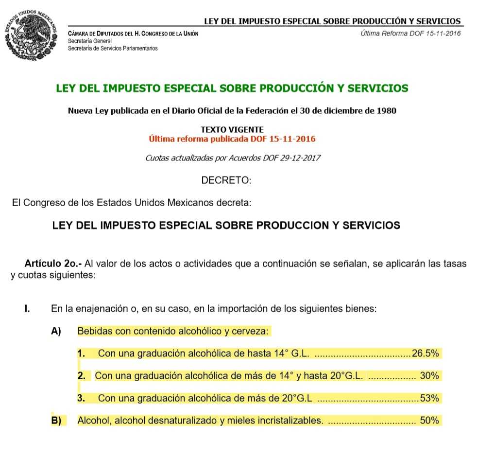 Ley de IEPS