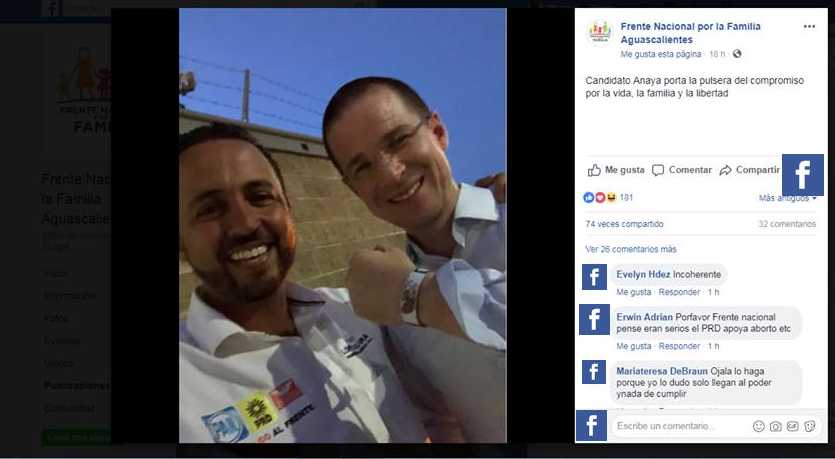 ANAYA FRENTE POR LA FAMILIA
