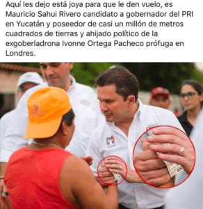 Sahuí manipulada