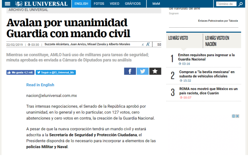 ¿Puede AMLO nombrar un mando militar para la Guardia Nacional? 5 Guardia Nacional Periódico El Universal