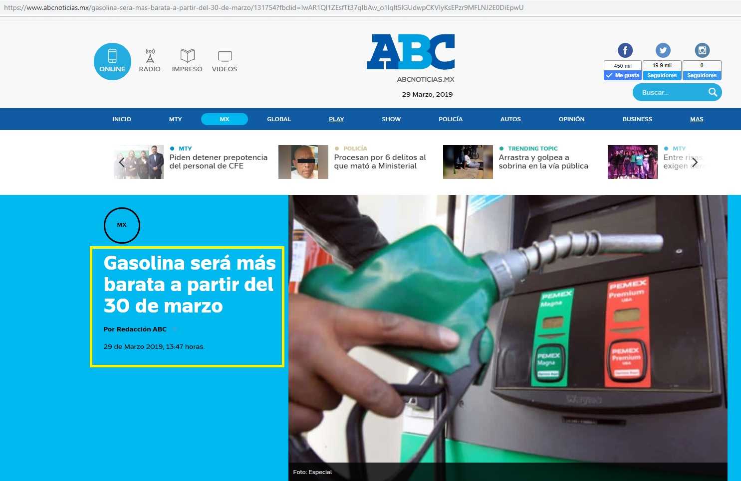 NO bajó precio de gasolina magna $1.50 pesos como lo aseguraban varios medios 5 Gasolina2