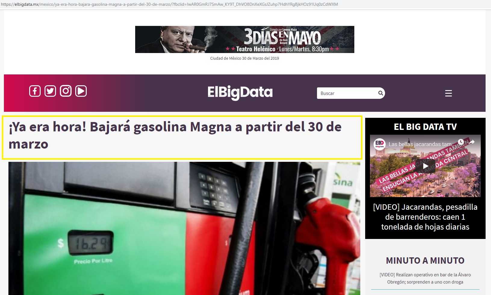 NO bajó precio de gasolina magna $1.50 pesos como lo aseguraban varios medios 6 gasolina4