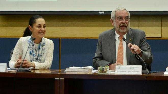 Reunión Sheinbahum con Rector Feb2019