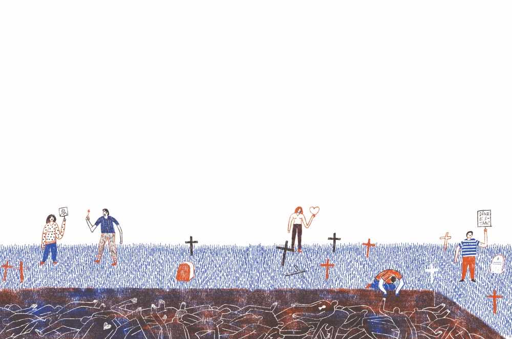 ilustracion fosa comun