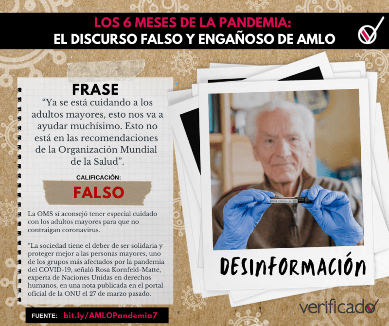 Seis meses de la pandemia: el discurso falso y engañoso de AMLO 7 7