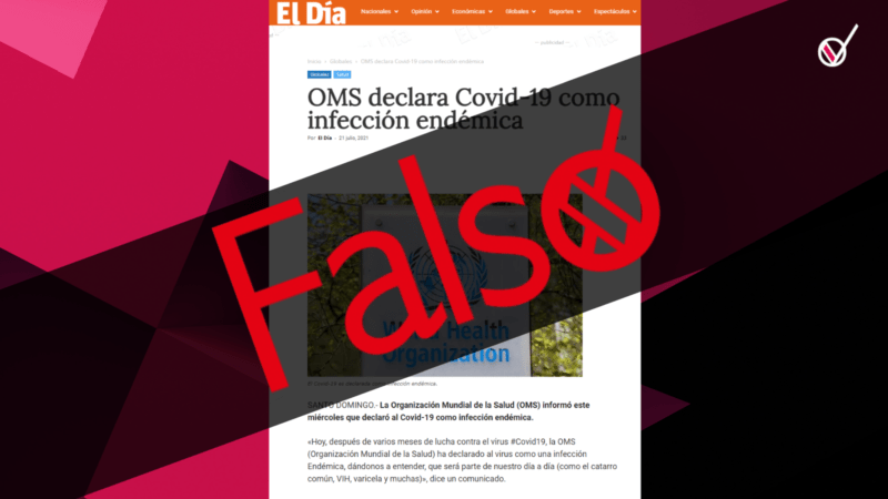 Circula en redes reporte falso atribuido a la OMS 2 FALSO PORTAL OMS