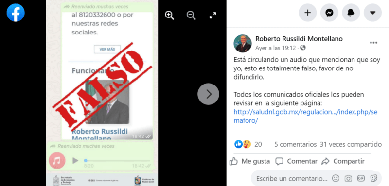 Foto: Imagen tomada del Facebook oficial del secretario de Economía de Nuevo León, Roberto Russildi. 