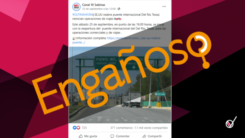 Engañosa información sobre apertura de puente fronterizo de Del Río 1 Enganoso puente frontera