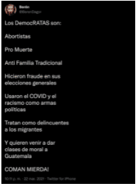 Desinformación: cómo los grupos que atacan a minorías en redes sociales difundieron falsedades sobre COVID-19 en Guatemala 13 guate 12