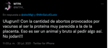 Desinformación: cómo los grupos que atacan a minorías en redes sociales difundieron falsedades sobre COVID-19 en Guatemala 6 guate 6 350x156 1