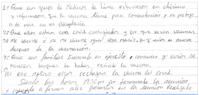 Papeles del miedo: las actas que revelan el impacto de las mentiras en los pueblos originarios del Perú 2 2ojo