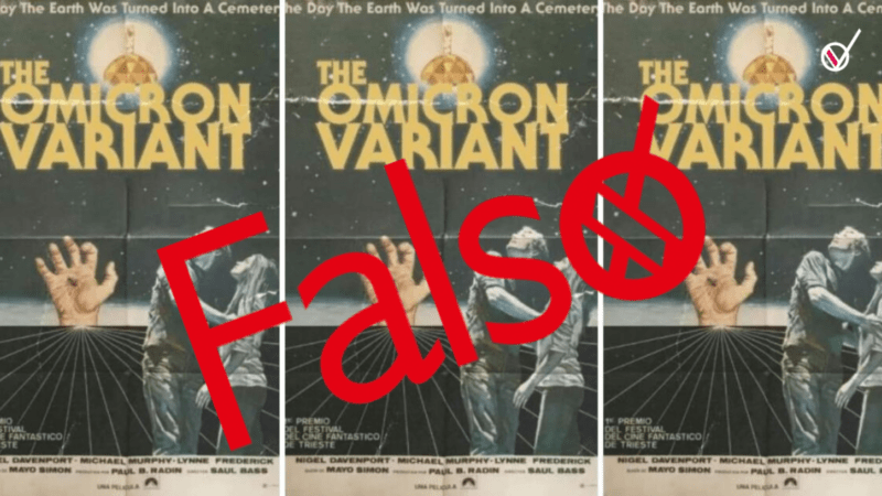 El póster de una película llamada ‘The Omicron Variant’ es falso 1 BULOS 13