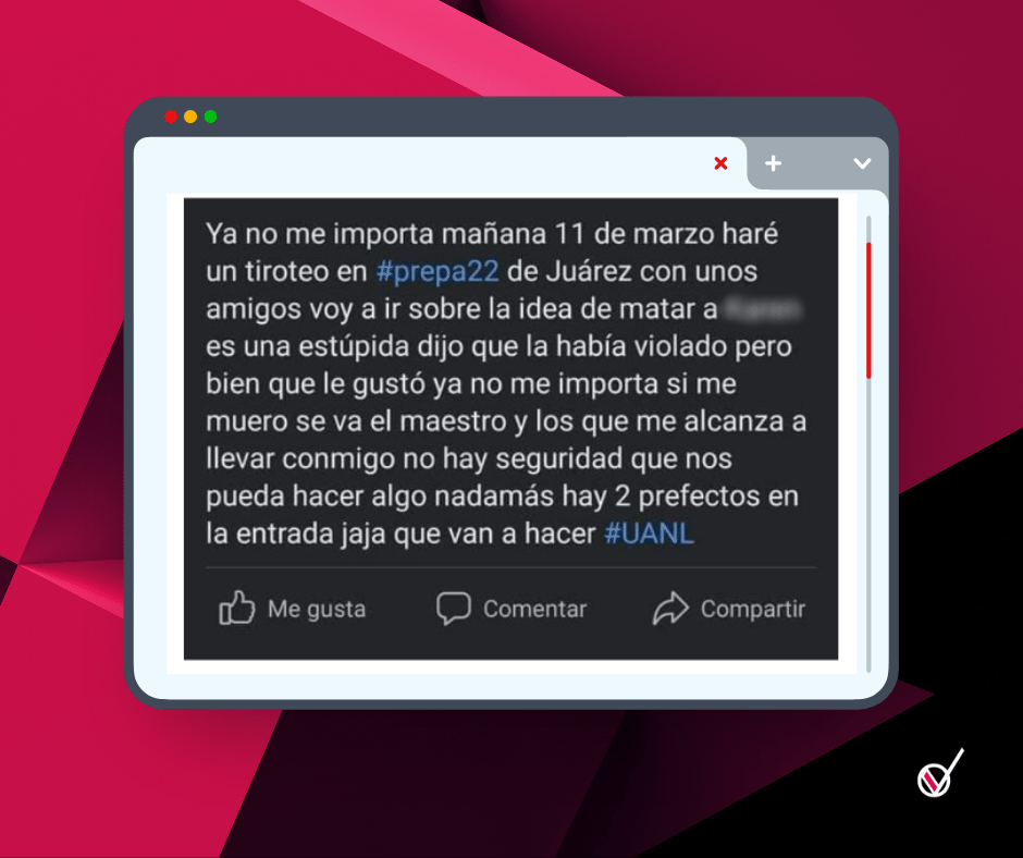 Purple Red Black and White Modern News Feed in Browser Tab Instagram Post 1