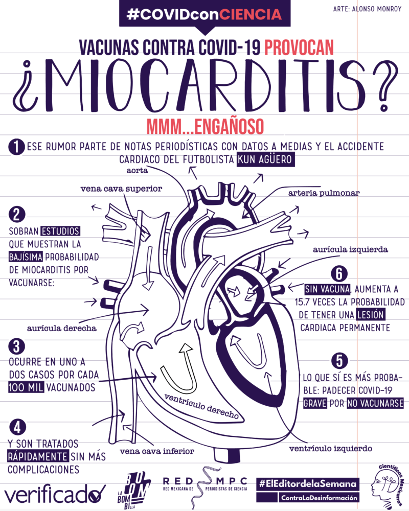 La miocarditis no es un efecto significativo de las vacunas, pero de COVID-19, sí 1 miocarditis covidconcienca