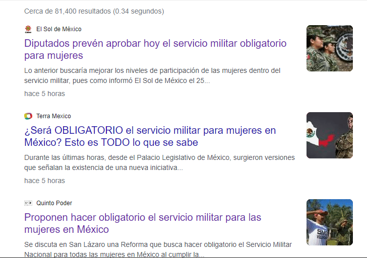 Falso que Servicio Militar para las mujeres sea obligatorio en 2022 2 miitar