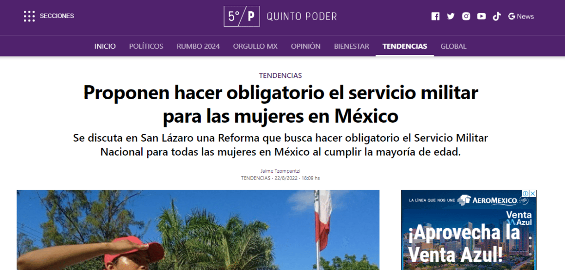 Falso que Servicio Militar para las mujeres sea obligatorio en 2022 3 mili