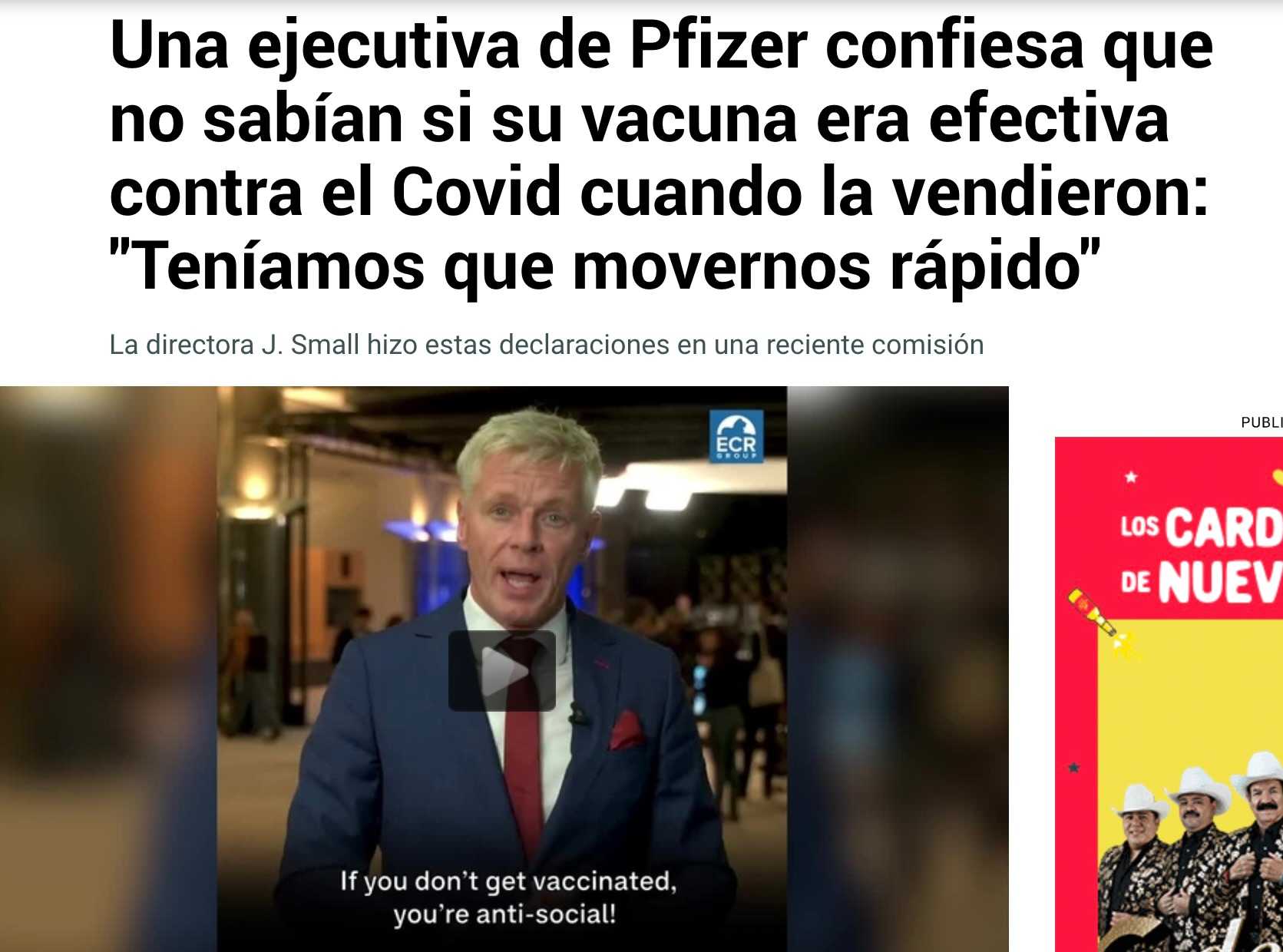 PfizerGate: Circulan publicaciones engañosas sobre efectividad de vacuna contra Covid-19 1 PfizerGate