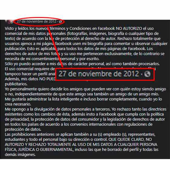 Falso que contenido en WhatsApp y Facebook deje de ser privado 1 face