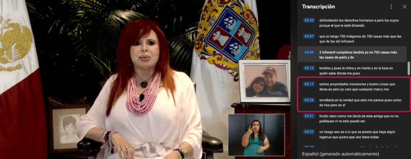 Circula audio editado en el que Layda Sansores admite sobornos 7 7