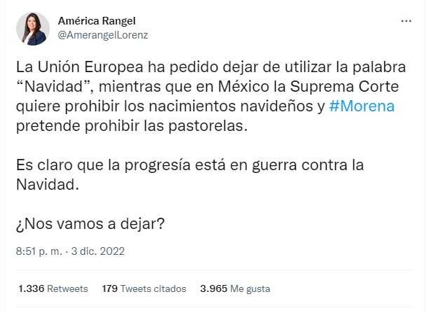 La Union Europea no ha vetado la palabra "Navidad" y la SCJN no busca prohibir los nacimientos navideños 1 navidad union europea
