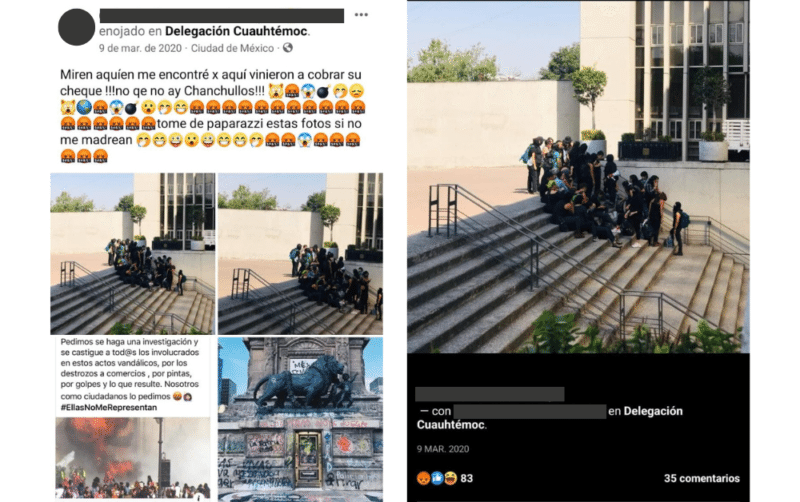 feministas metro pri falso