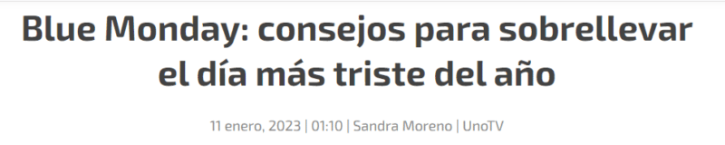Falso que el "Blue Monday" sea el día más triste del año 2 blue monday1