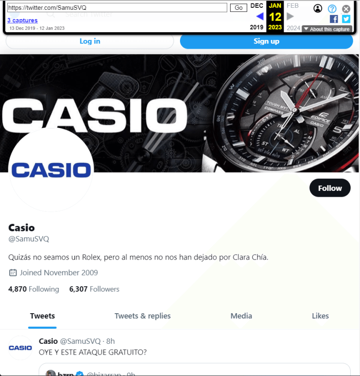 casio archivo