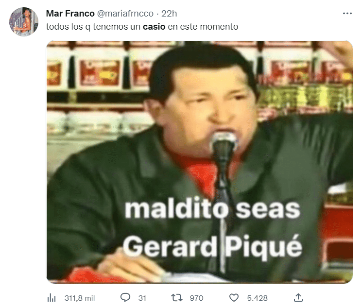 Falso que Casio respondió a Shakira en Twitter por su nueva canción, era una cuenta apócrifa 4 casio4