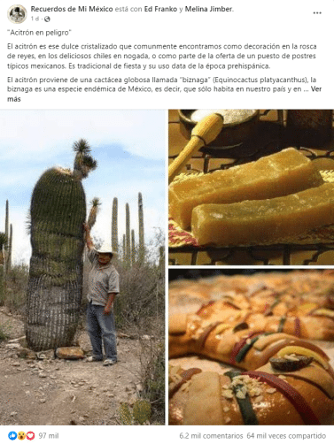 El acitrón en las roscas de Reyes: el producto prohibido 3 rosca