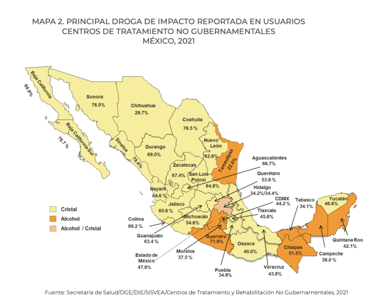 Falso que en México "no hay consumo o es muy poco el consumo" de drogas 1 Drogas entidades