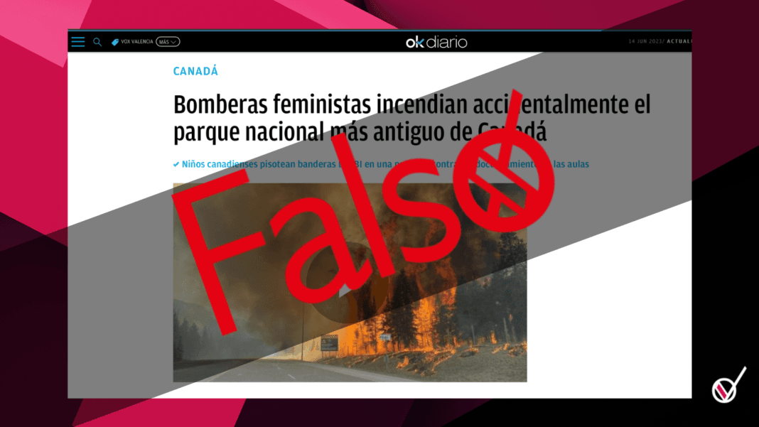 Bomberas feministas Canadá incendio