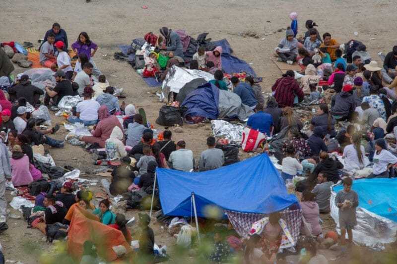 migrantes campamento