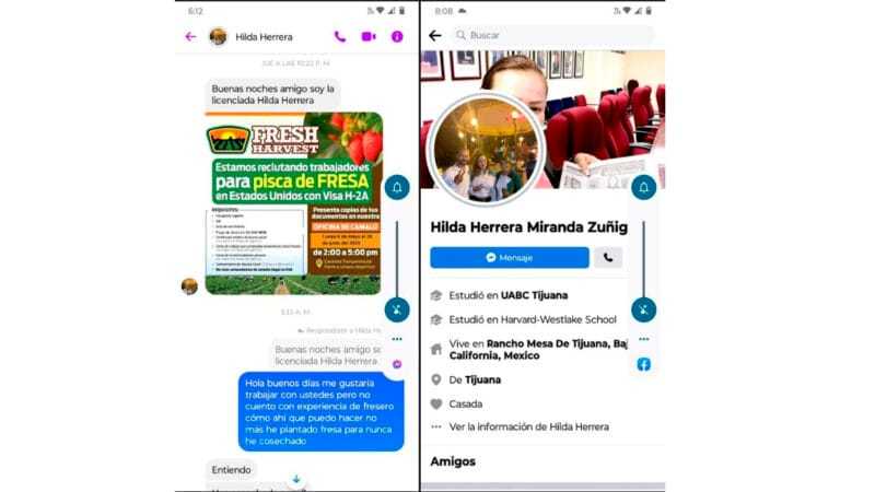 Trampa oferta de trabajo falsa