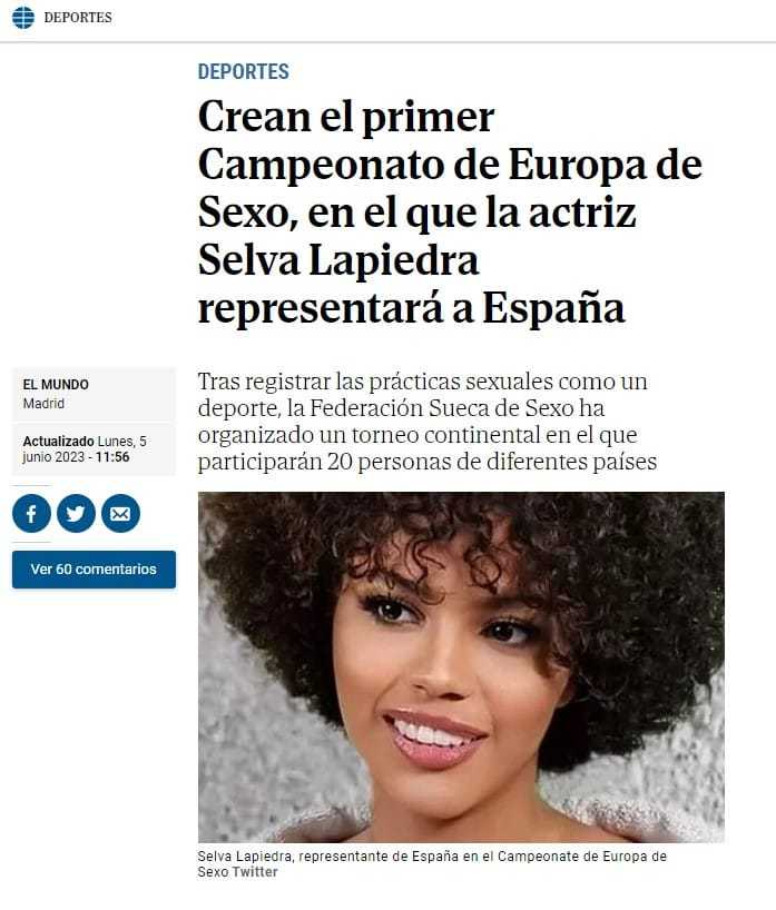 Falso que Suecia declaró el sexo como deporte 2 suecia sexo deporte