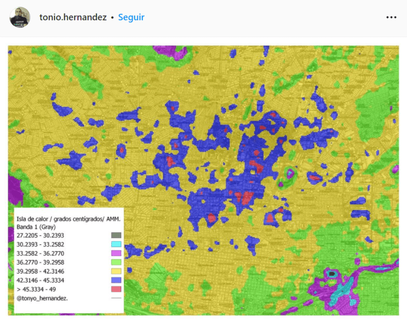 mapa de calor monterrey