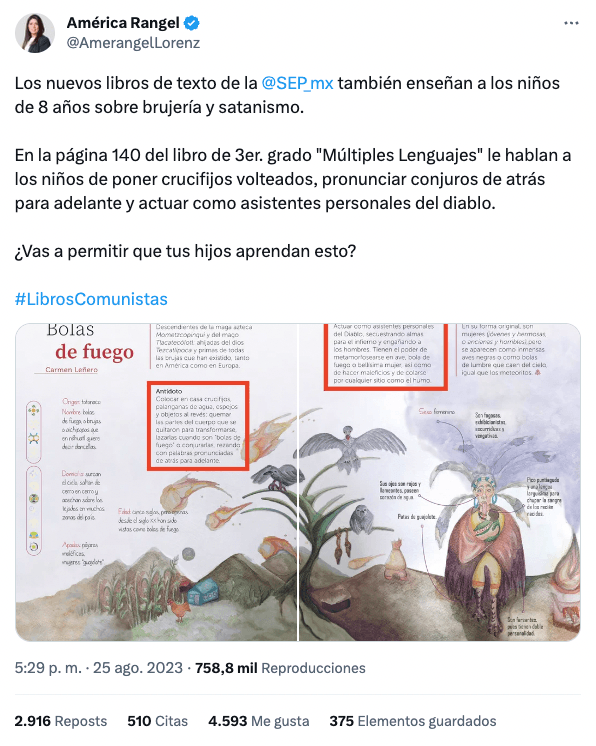 Libros de texto gratuitos: la desinformación en redes 5 libros de texto