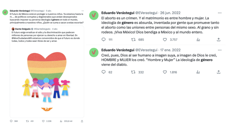 Es falso que exista la “ideología de género”, como afirma Eduardo Verástegui 1 género