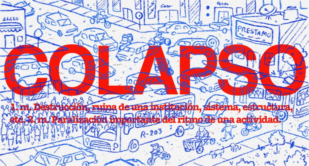 colapso movilidad transporte