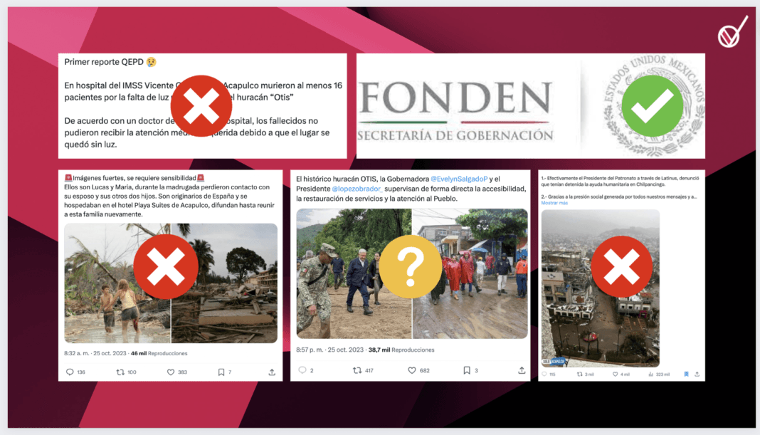 Luego del impacto del huracán Otis, la desinformación también a inundado las redes sociales