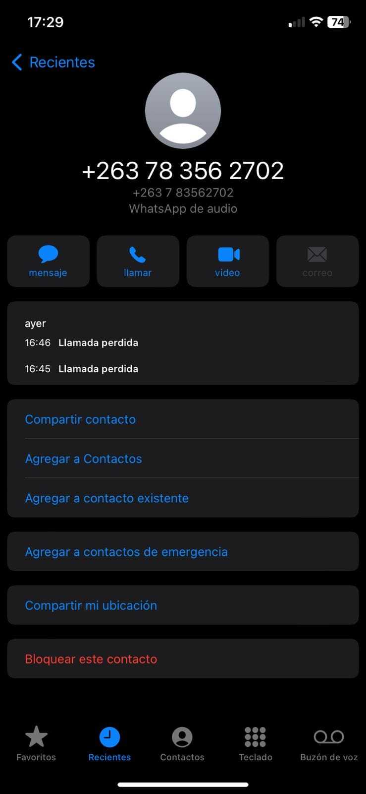 ¿Llamadas internacionales de números desconocidos? Cuidado, pueden ser estafas 2 Imagen de WhatsApp 2023 11 03 a las 17.29.47 9b6b4091