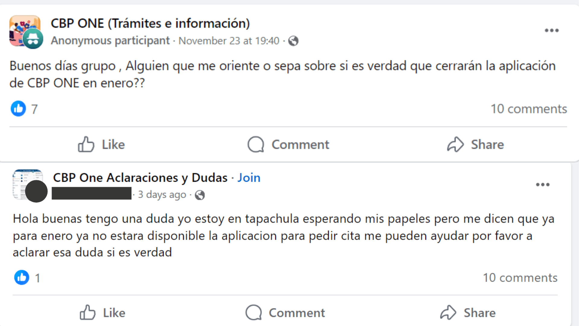 Falso que inhabiliten CBP One 2 2