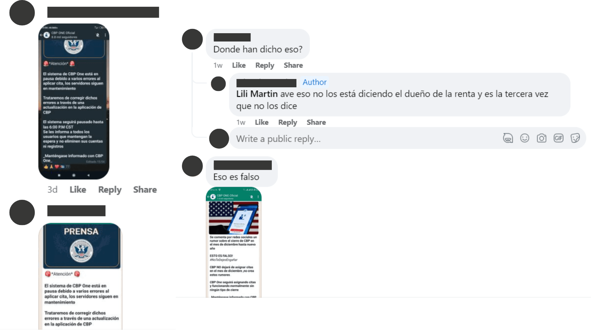 Falso que inhabiliten CBP One 4 Imagenes VOA