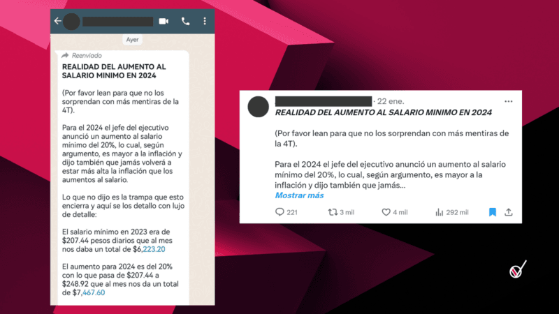 Circula desinformación sobre el salario mínimo 1 BULOS 15
