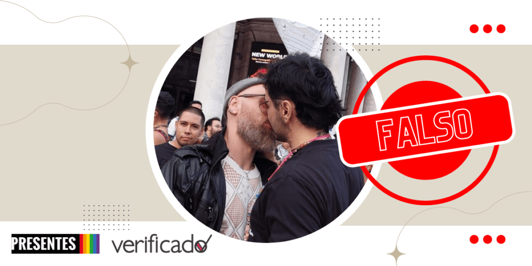 Desinformación sobre el besotón organizado para hacer conciencia sobre el VIH