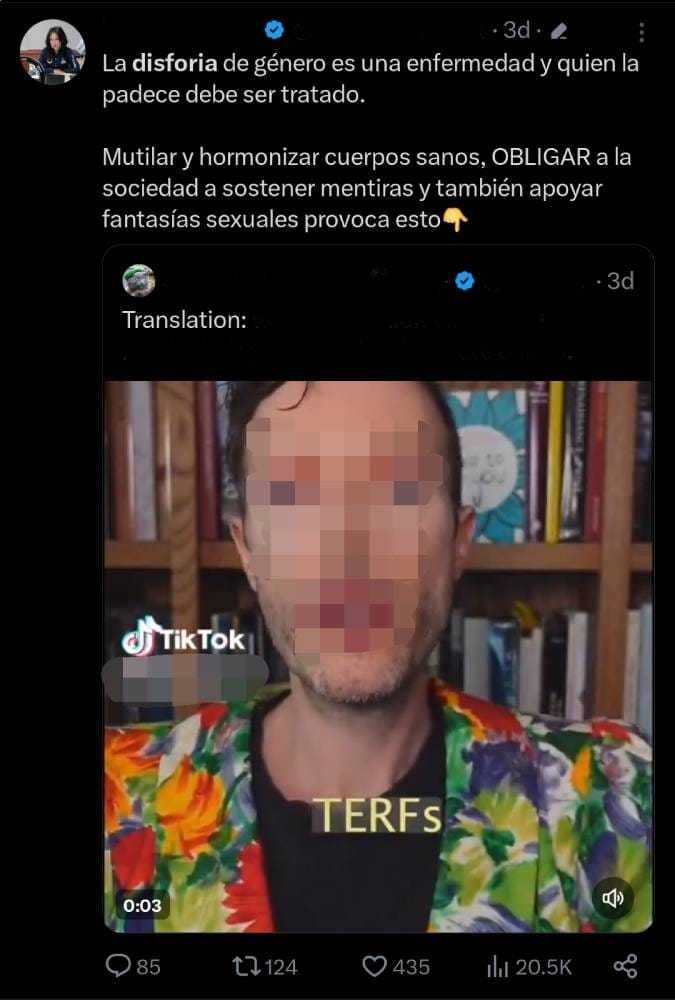 Es falso que la disforia de género sea una enfermedad mental 1 20240208 Screenshot 20240207 124104 Xverificado