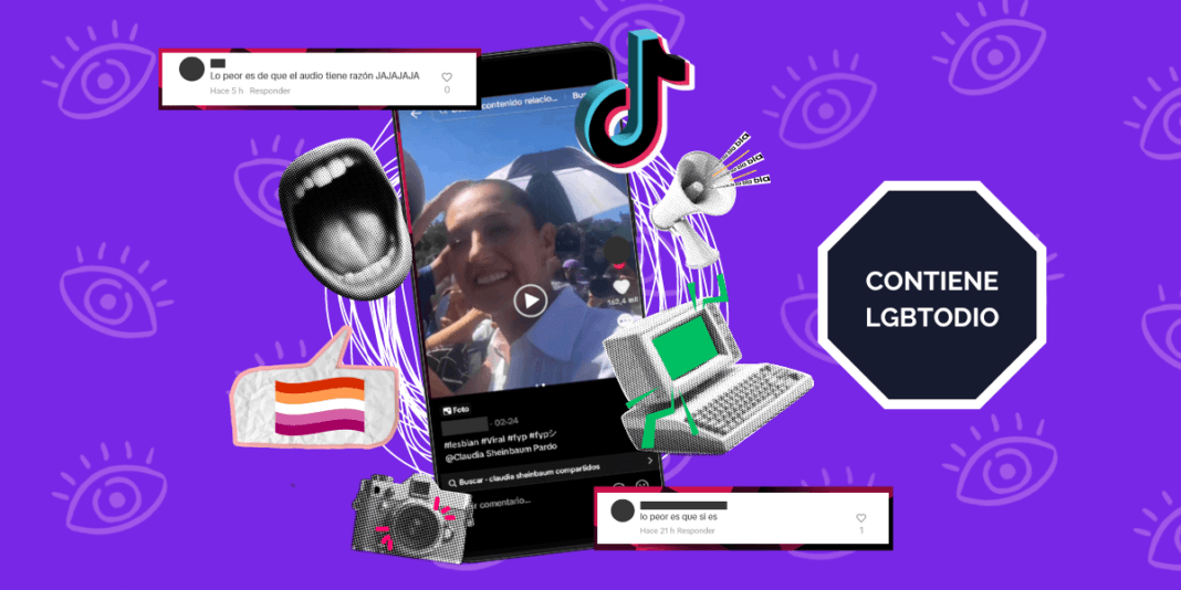 usan foto de Sheinbaum para compartir discursos lgbtodiantes en tiktok