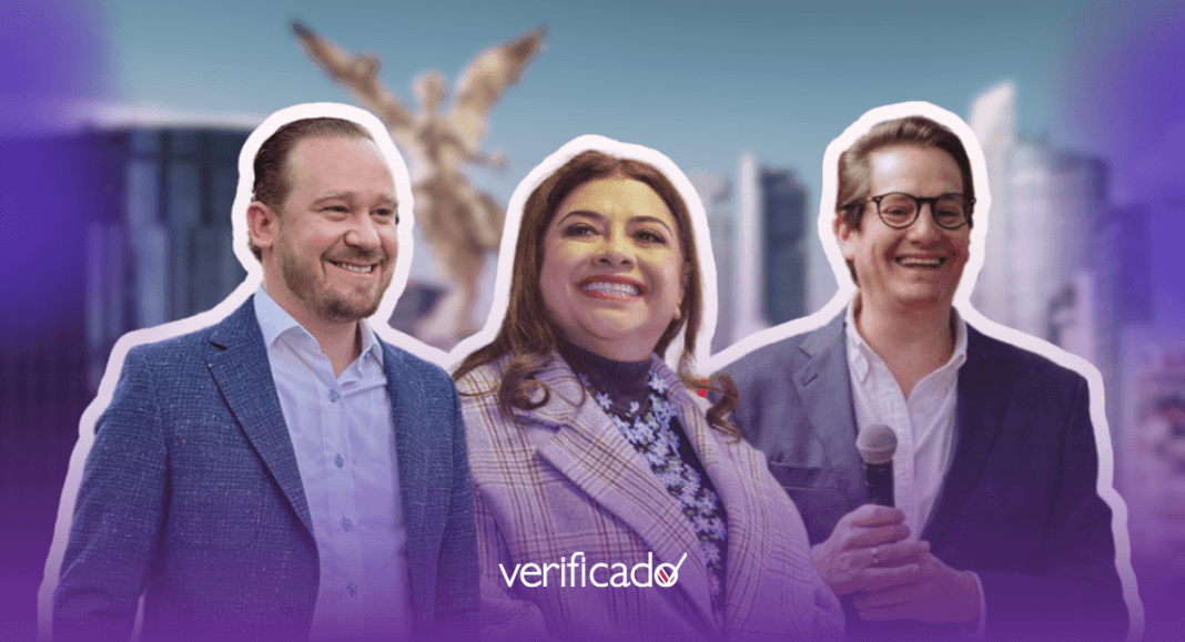 recopilamos algunas de las frases factuales más relevantes que brindaron la y los candidatos. en el debate chilango