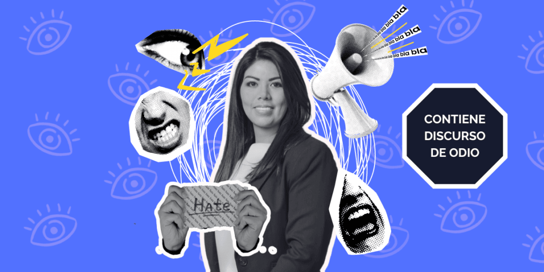 Divulga América Rangel desinformación y discurso de odio en campaña