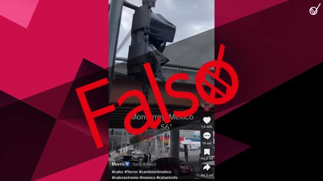 semáforo derretido